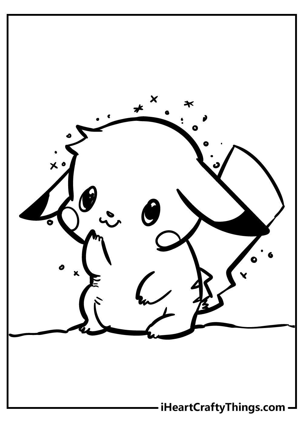 Pikachu coloring pages free printables