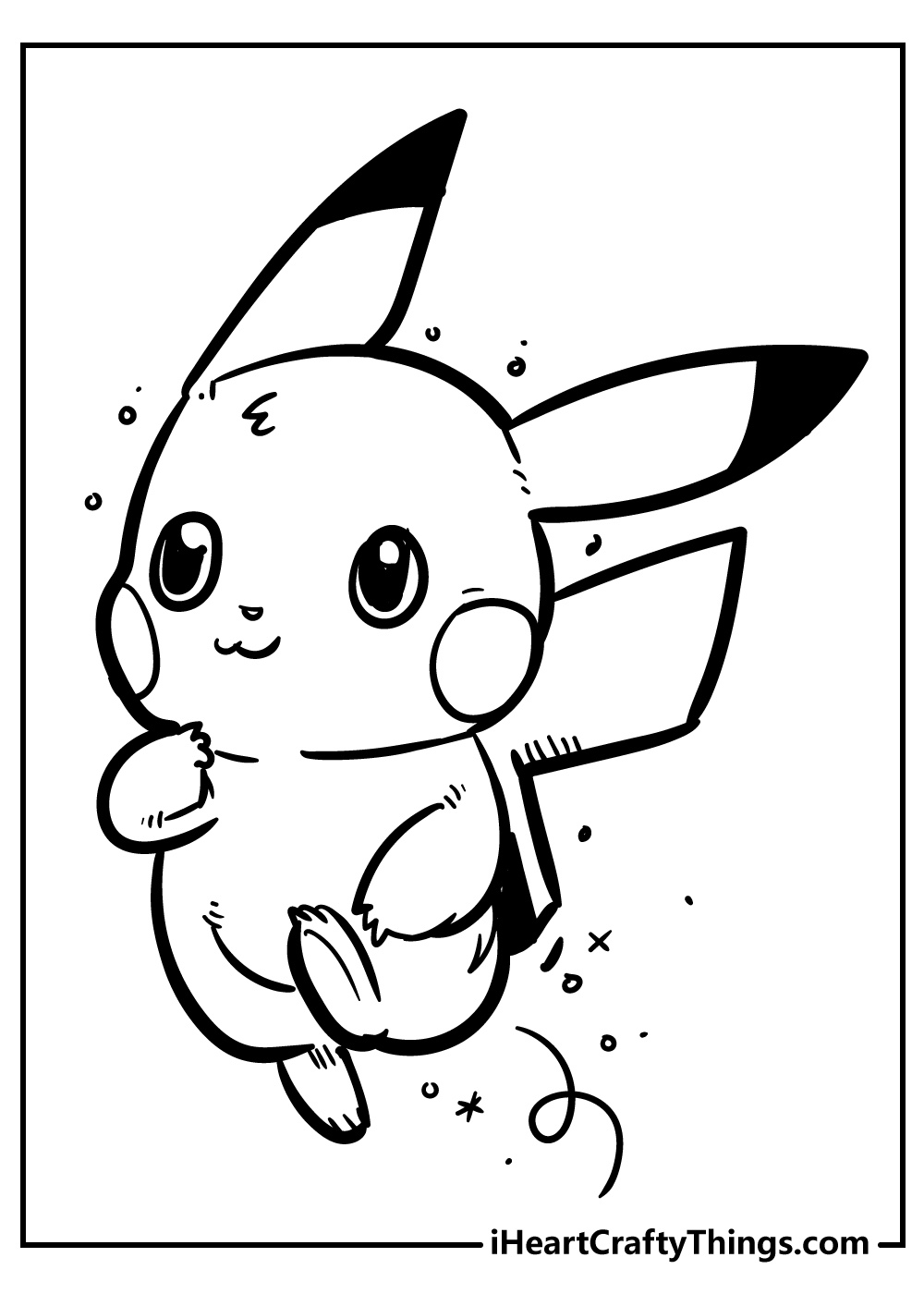 Pikachu coloring pages free printables