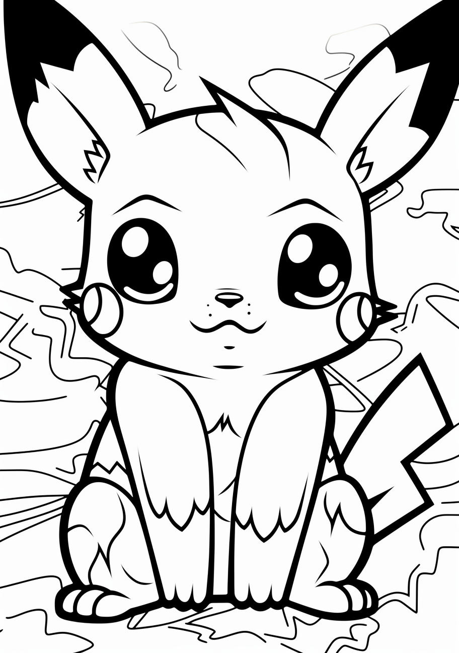 Pikachu coloring s