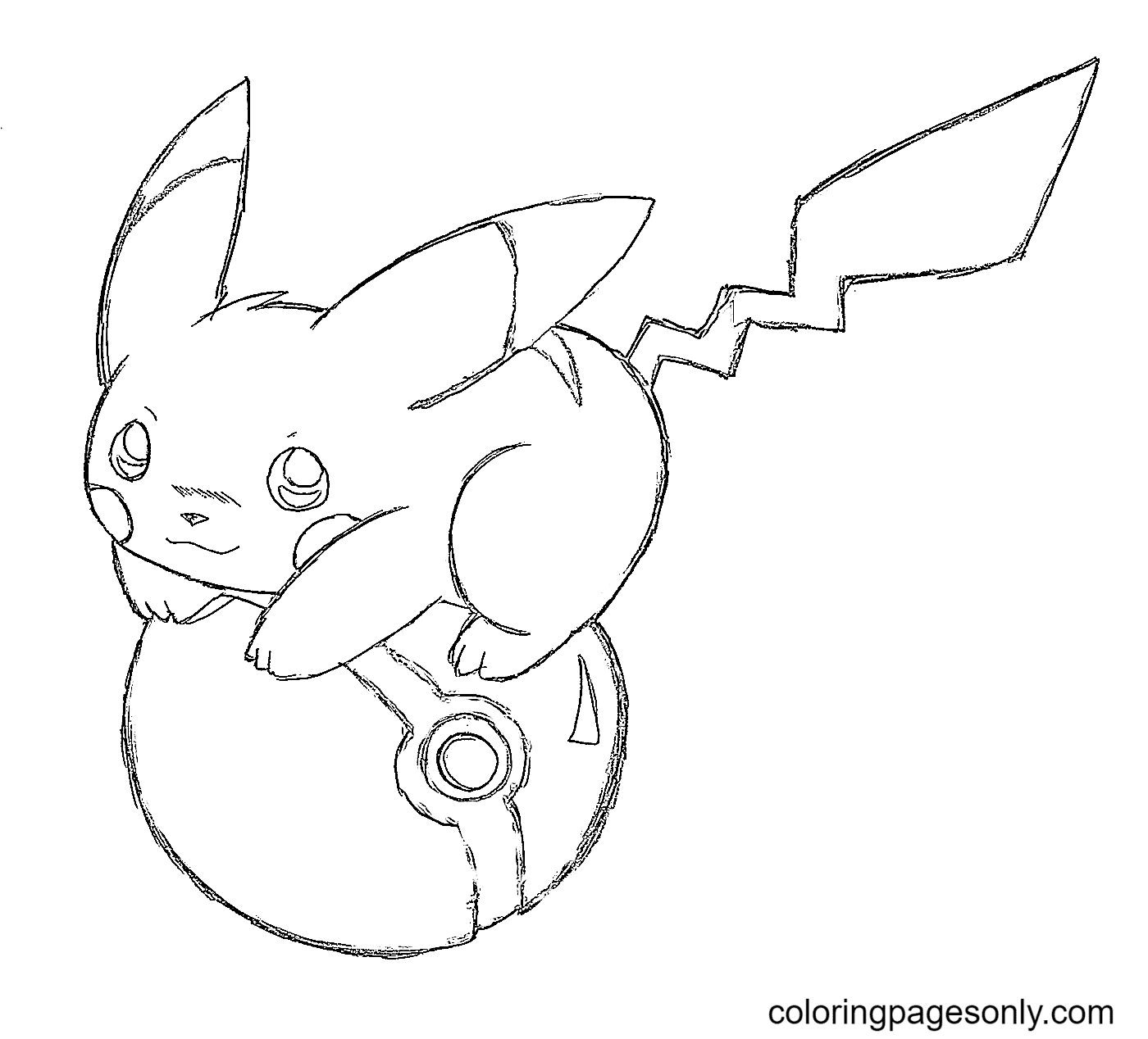 Pikachu coloring pages printable for free download