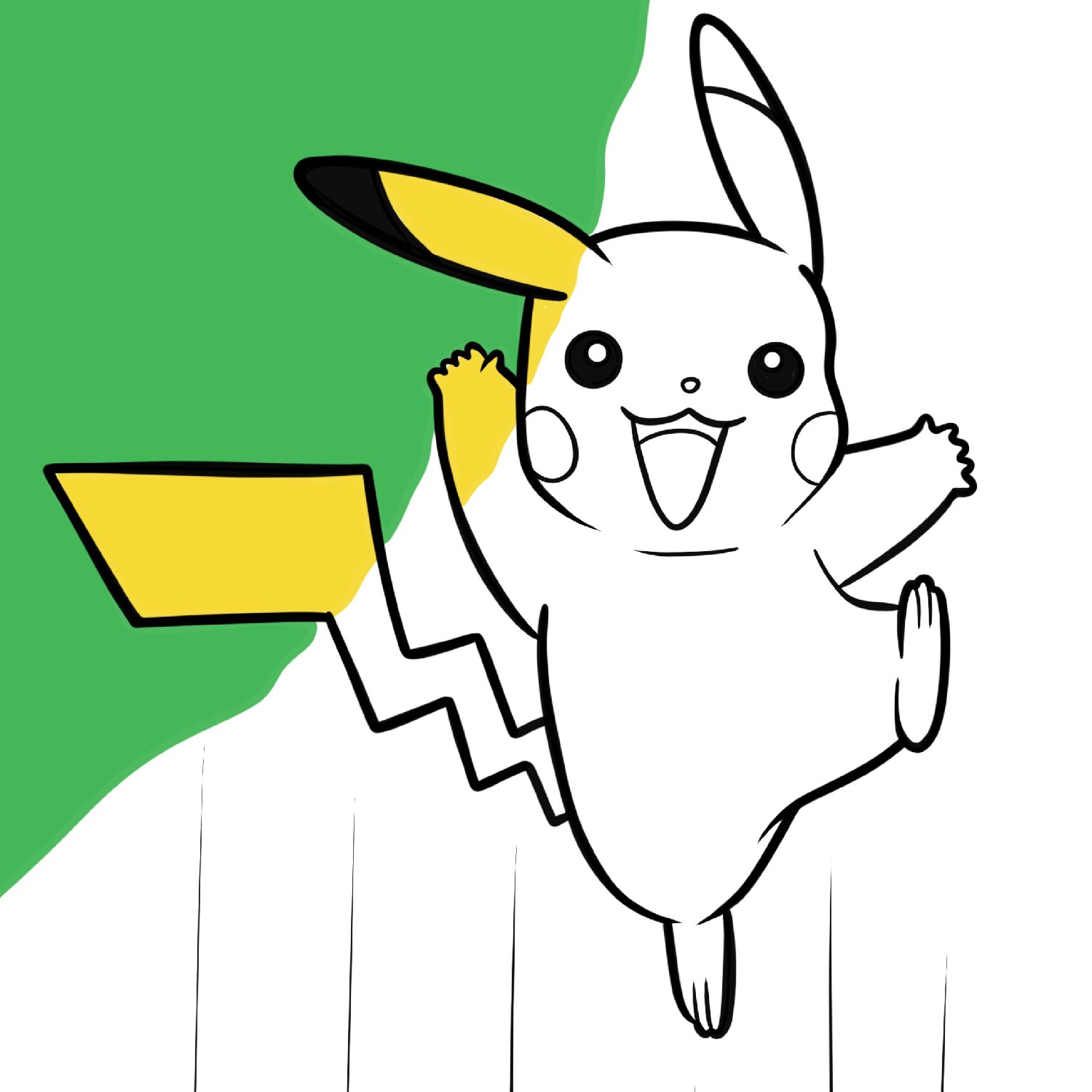 Pikachu coloring page