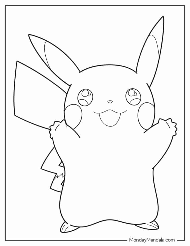 Pokemon coloring pages free pdf printables