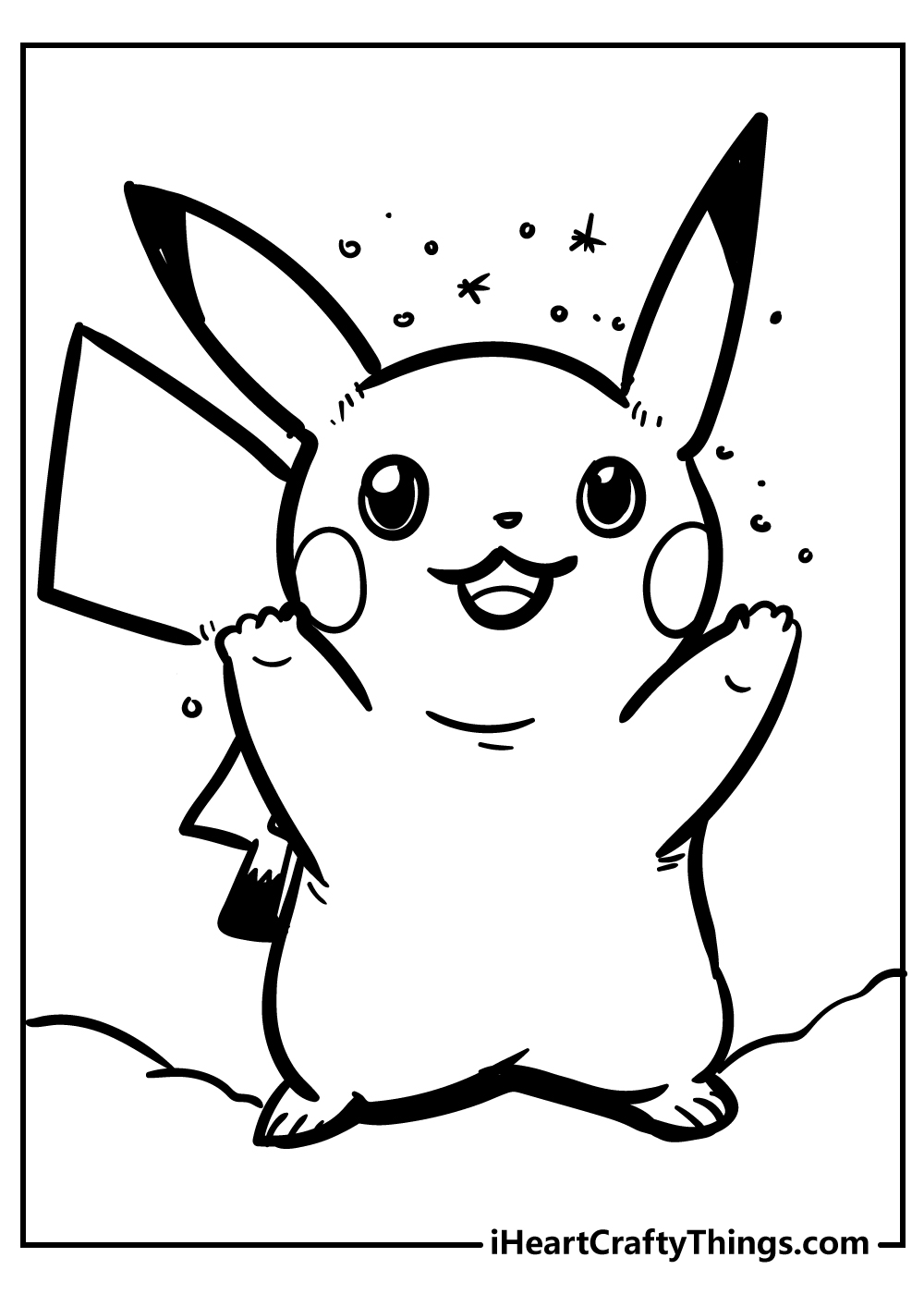 Pikachu coloring pages free printables