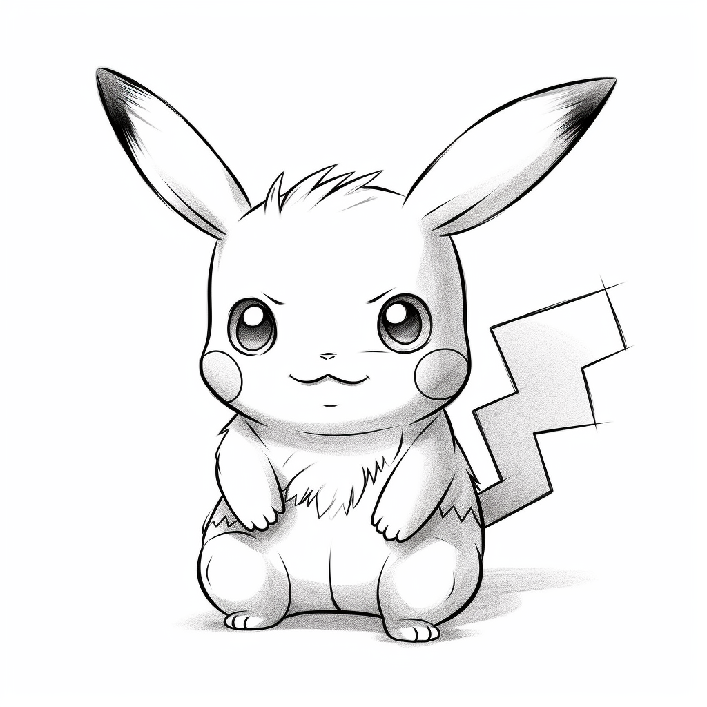 Pikachu coloring template free of charge download free coloring pages and templates for kids