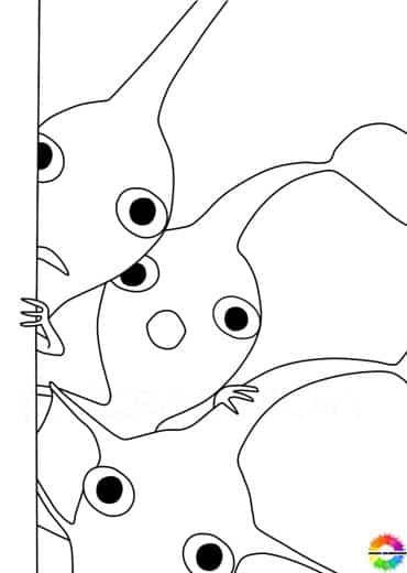 Pikmin coloring pages for kids coloring pages cute drawings color