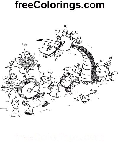 Pikmin â free printable coloring pages coloring pages free coloring pages love coloring pages