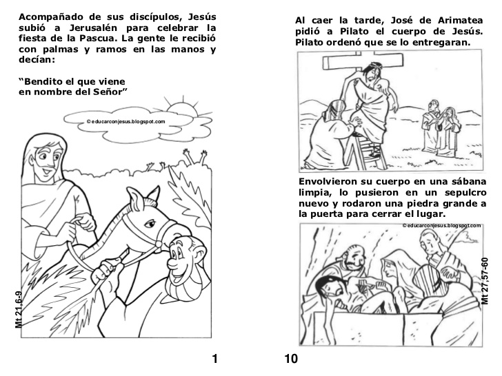 Sãbete al tren de jesãs fichas de ic sobre la semana santa