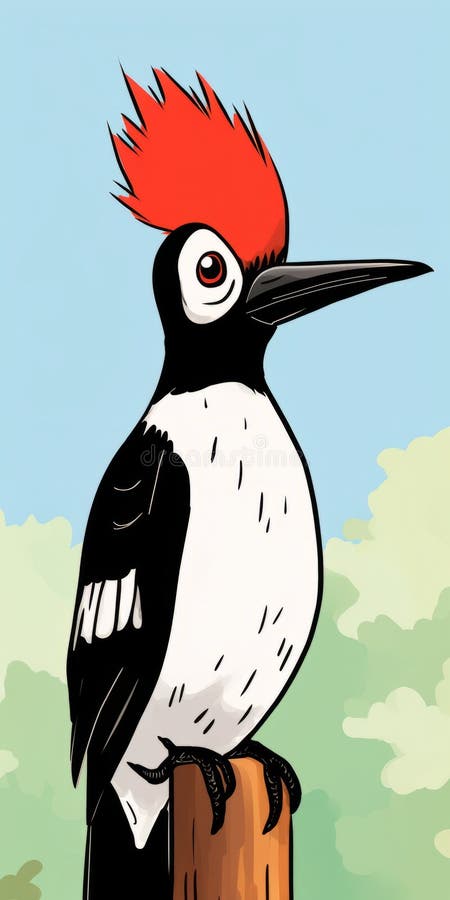 Woodpecker coloring stock illustrations â woodpecker coloring stock illustrations vectors clipart