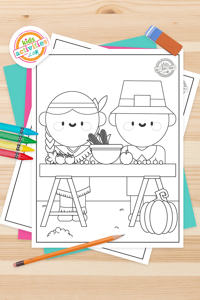 Free printable thanksgiving coloring pages kids activities blog