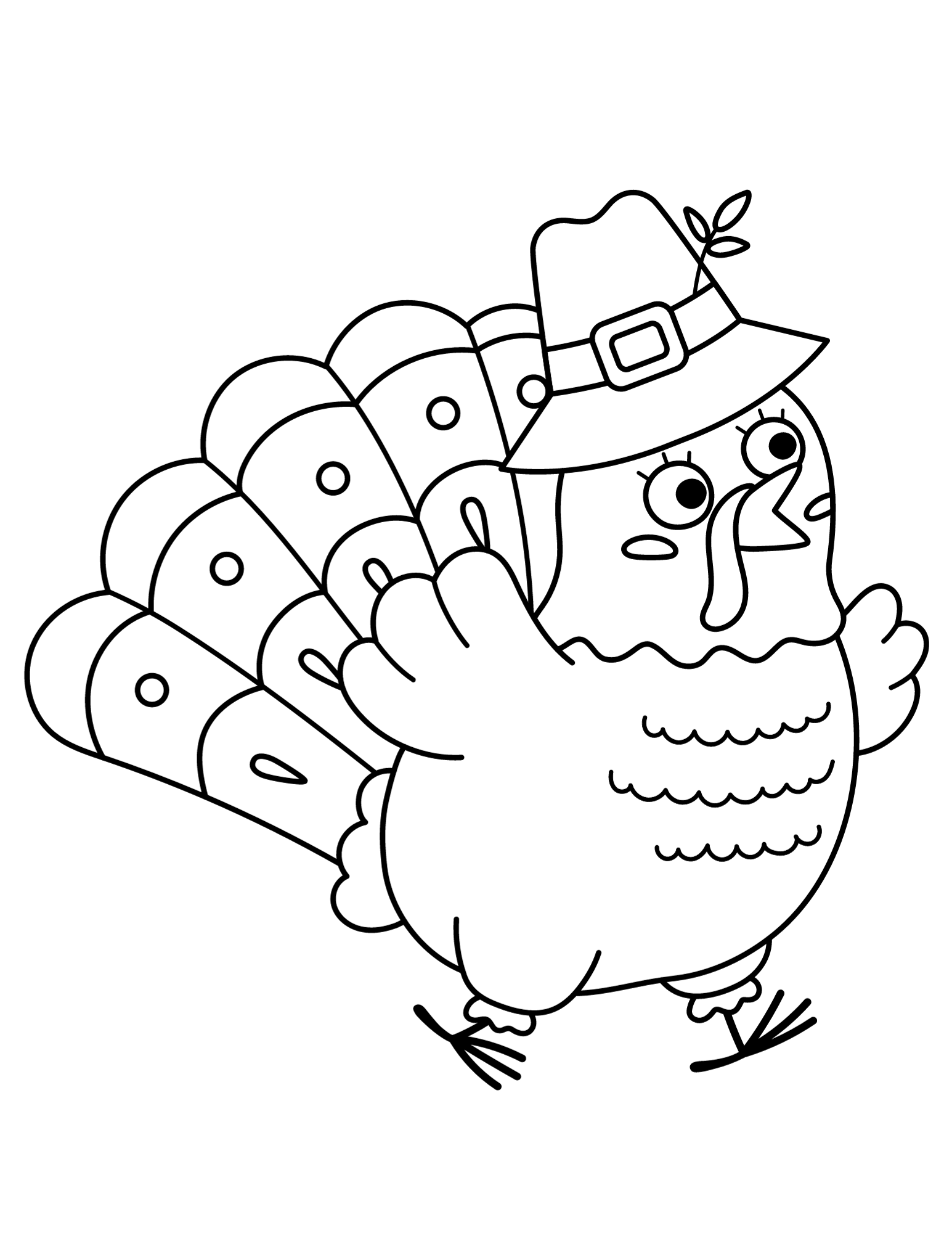 Cute pilgrim thanksgiving coloring pages for kids â