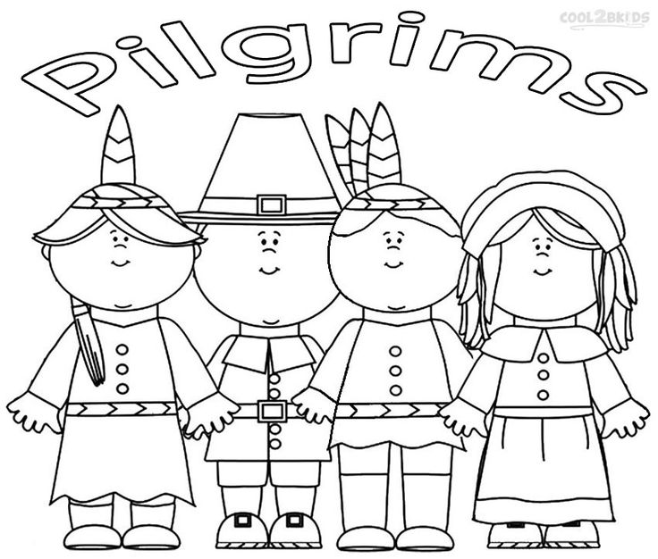 Printable pilgrims coloring pages for kids coolbkids thanksgiving coloring pages pilgrims and indians free thanksgiving coloring pages