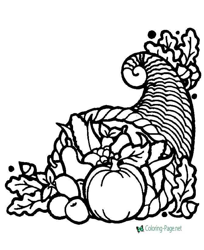 Thanksgiving coloring pages