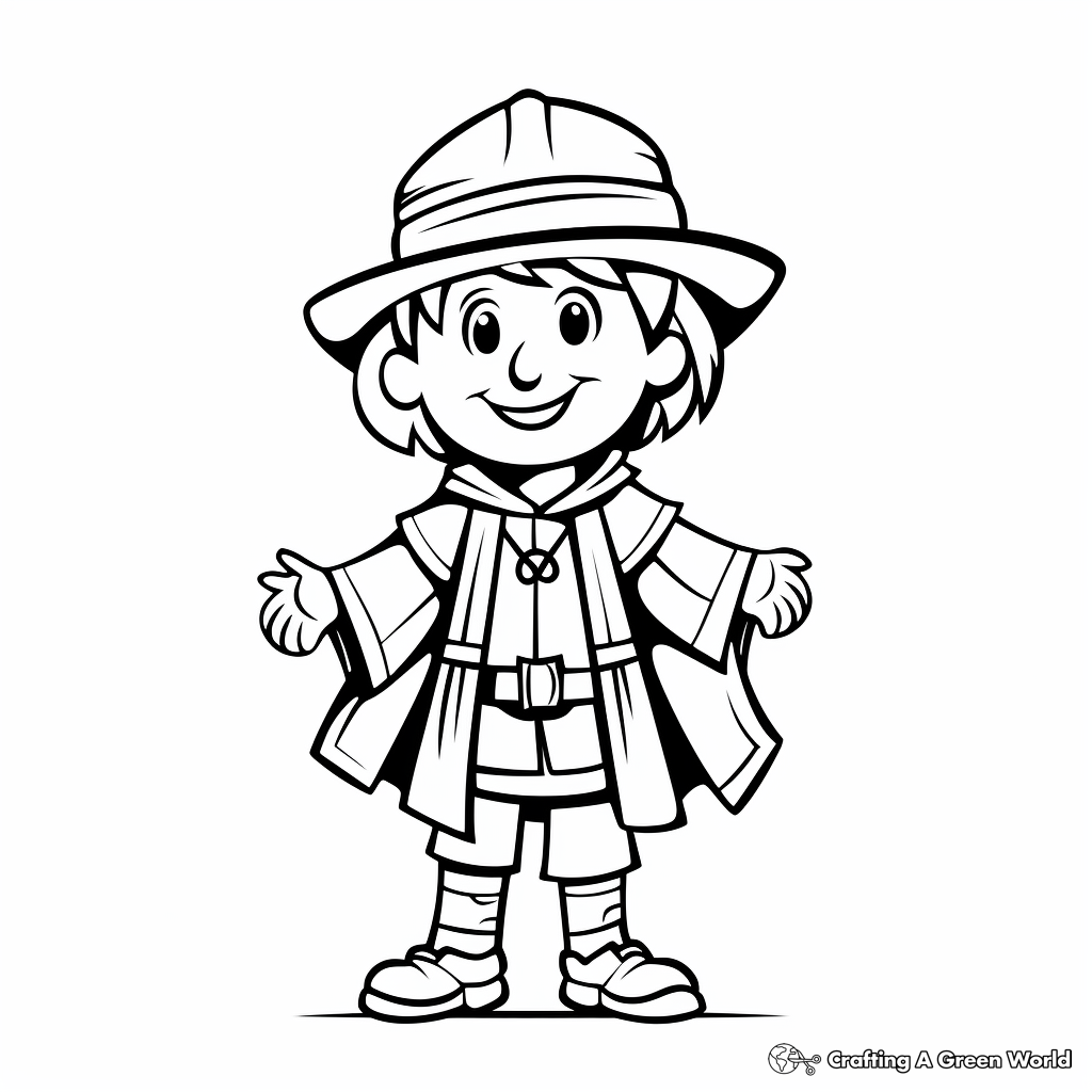 Pilgrim coloring pages