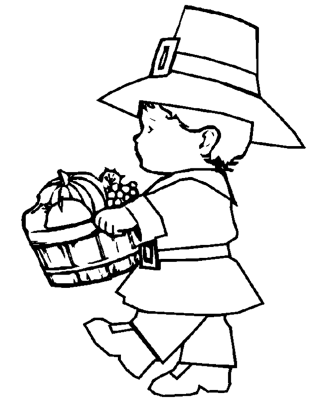 Thanksgiving day coloring page sheets