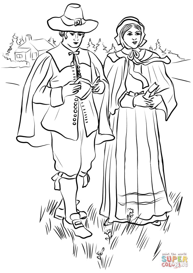 New england puritan couple coloring page free printable coloring paâ free thanksgiving coloring pages thanksgiving coloring pages thanksgiving coloring sheets