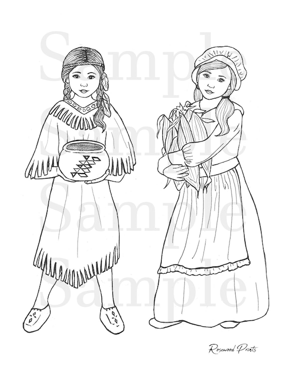 Thanksgiving coloring page download now