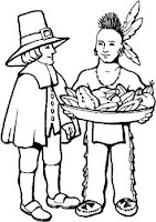 Free pilgrims indians printable coloring sheets