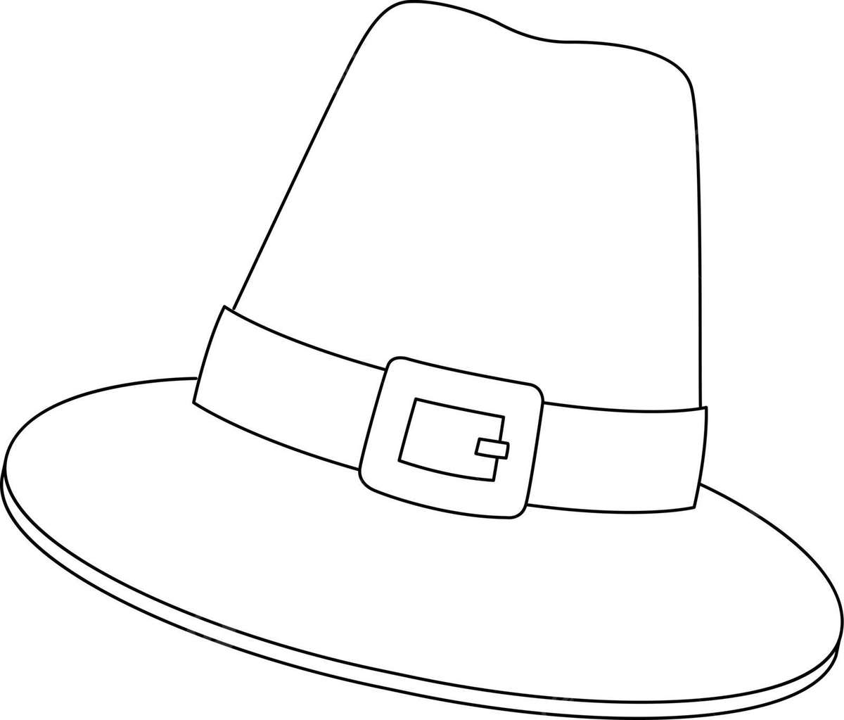 Thanksgiving indian pilgrim hat isolated coloring silhouette happy coloring book vector book drawing hat drawing ring drawing png and vector with transparent background for free download