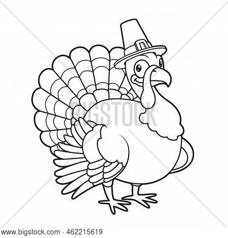 Cute cartoon turkey vector photo free trial bigstock