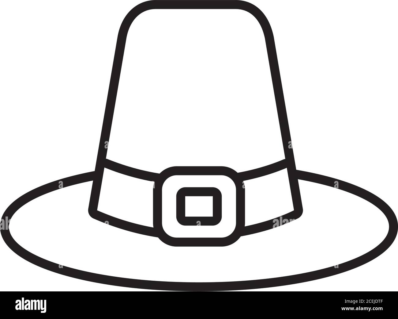 Pilgrim hat clipart black and white stock photos images