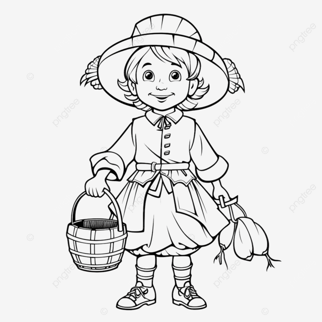 Dot to dot thanksgiving pilgrim boy coloring page colouring coloring pages line drawing png transparent image and clipart for free download