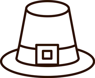 Pilgrim hat vector images over