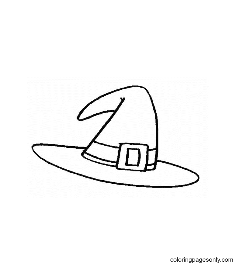 Witch hat coloring pages printable for free download