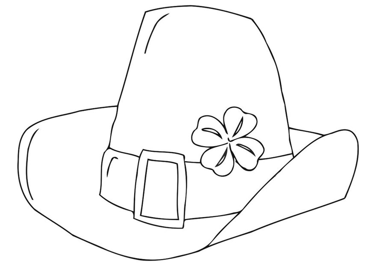 Coloring page saint patricks day hat