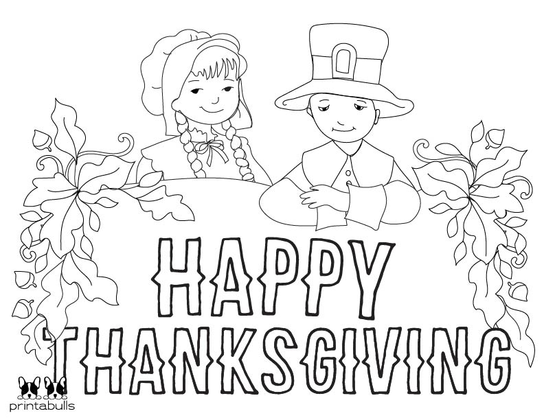 Pilgrim coloring pages