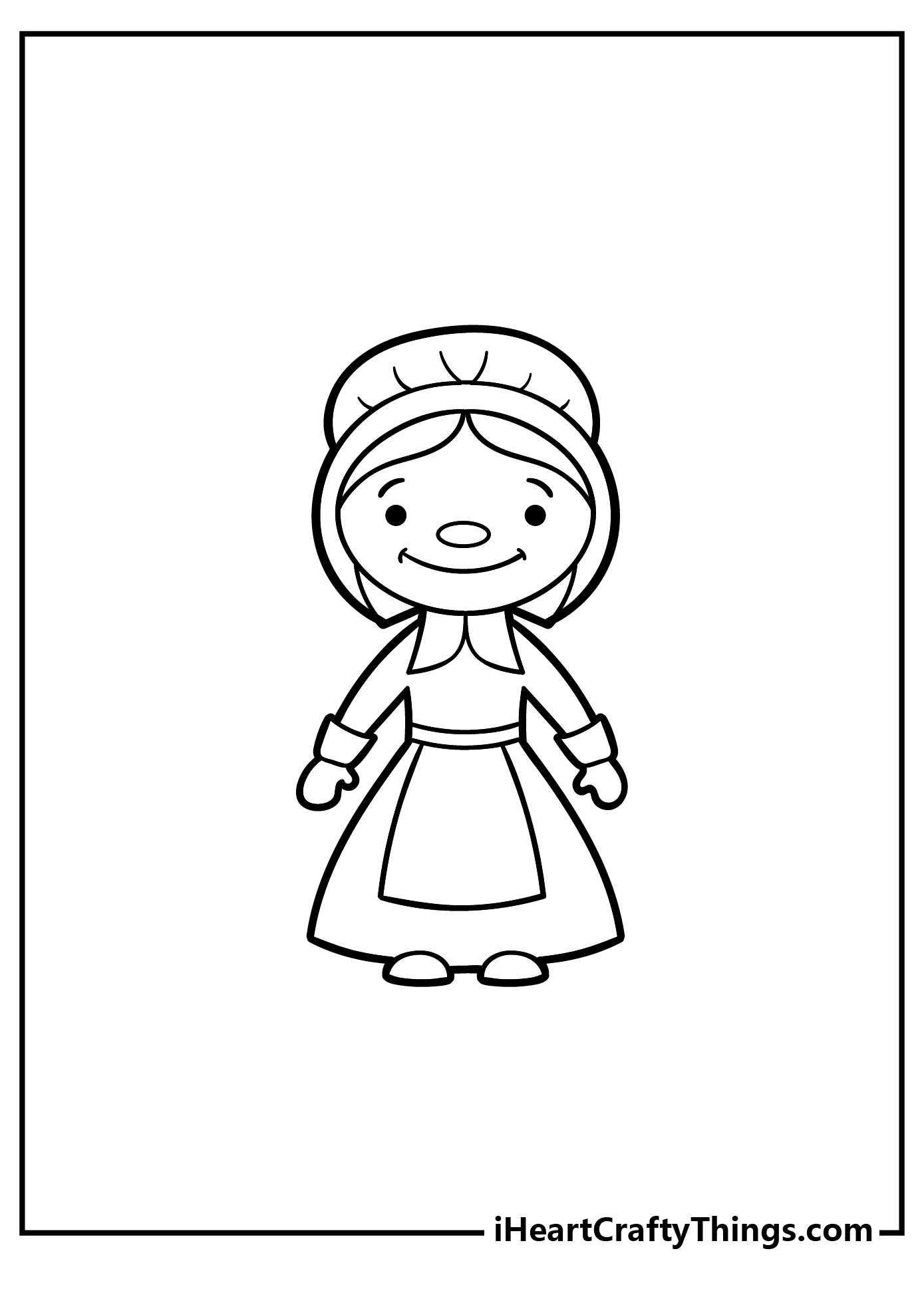 Pilgrim coloring pages free printables