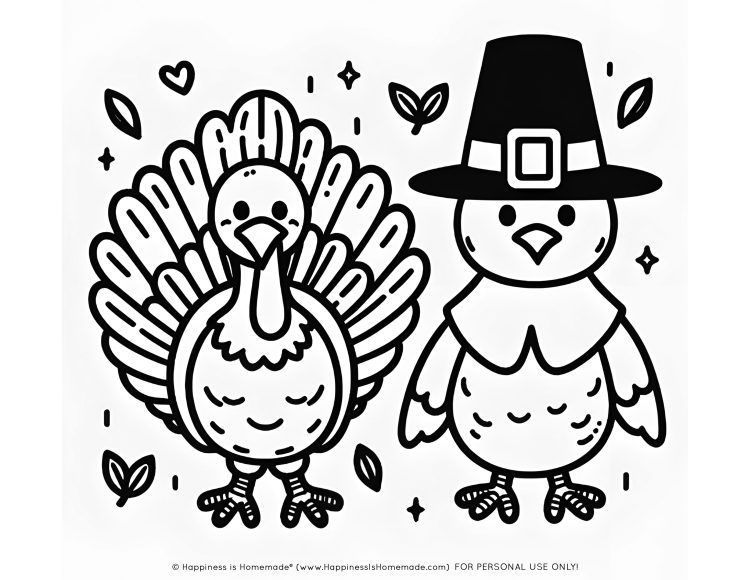 Free thanksgiving coloring pages for adults kids