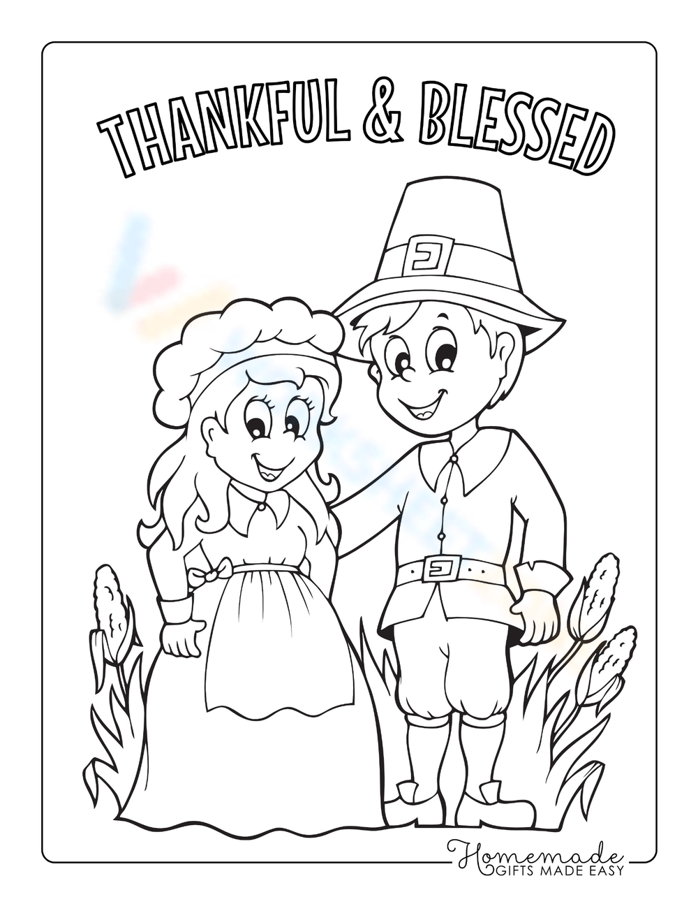 Thanksgiving pilgrim worksheet