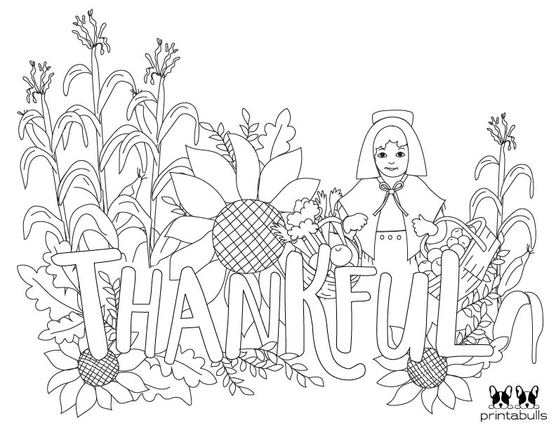 Pilgrim coloring pages