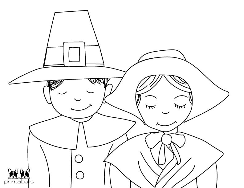 Pilgrim coloring pages