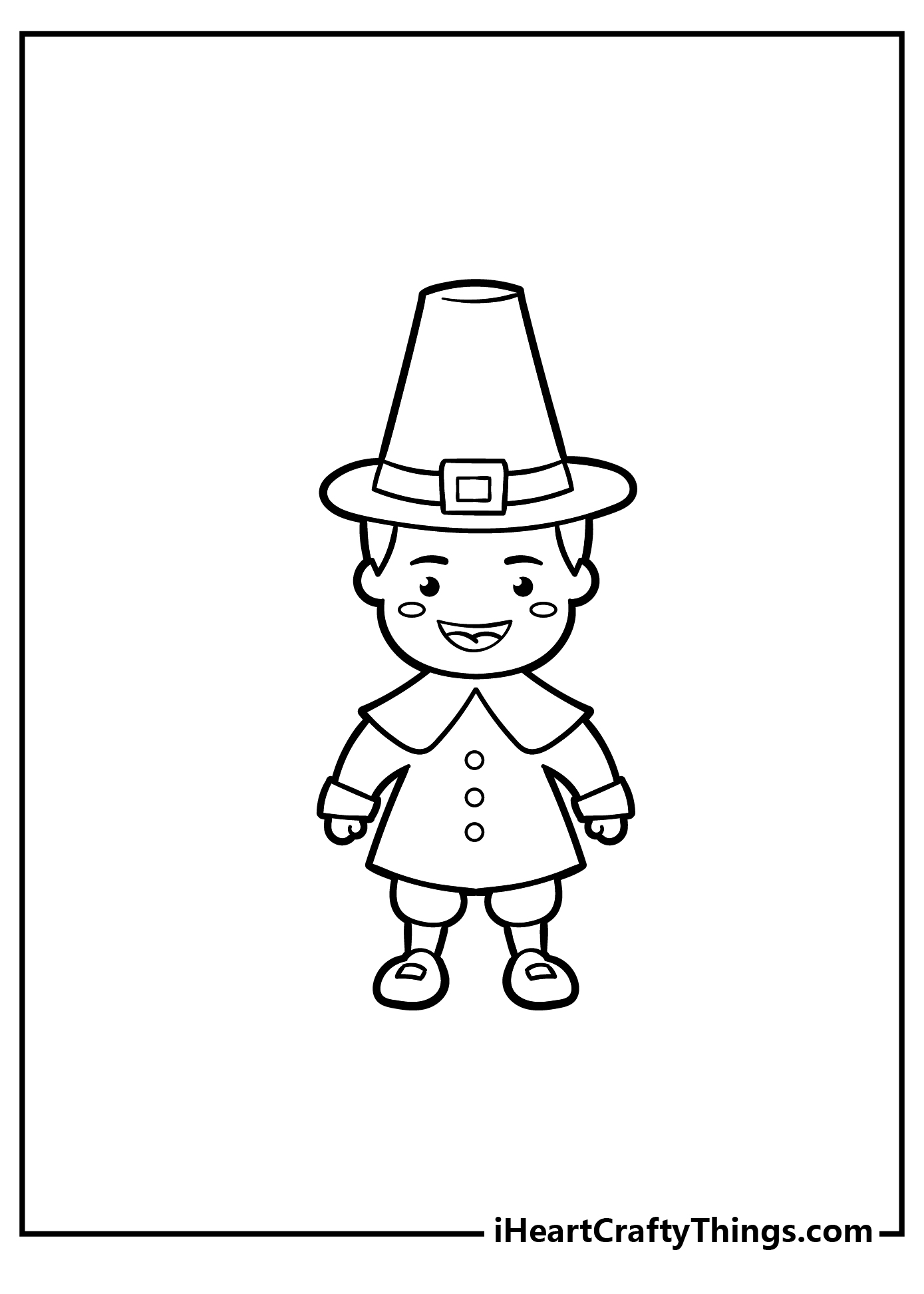 Pilgrim coloring pages free printables