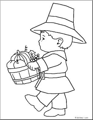 Coloring page thanksgiving