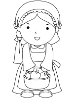 Pilgrims coloring pages