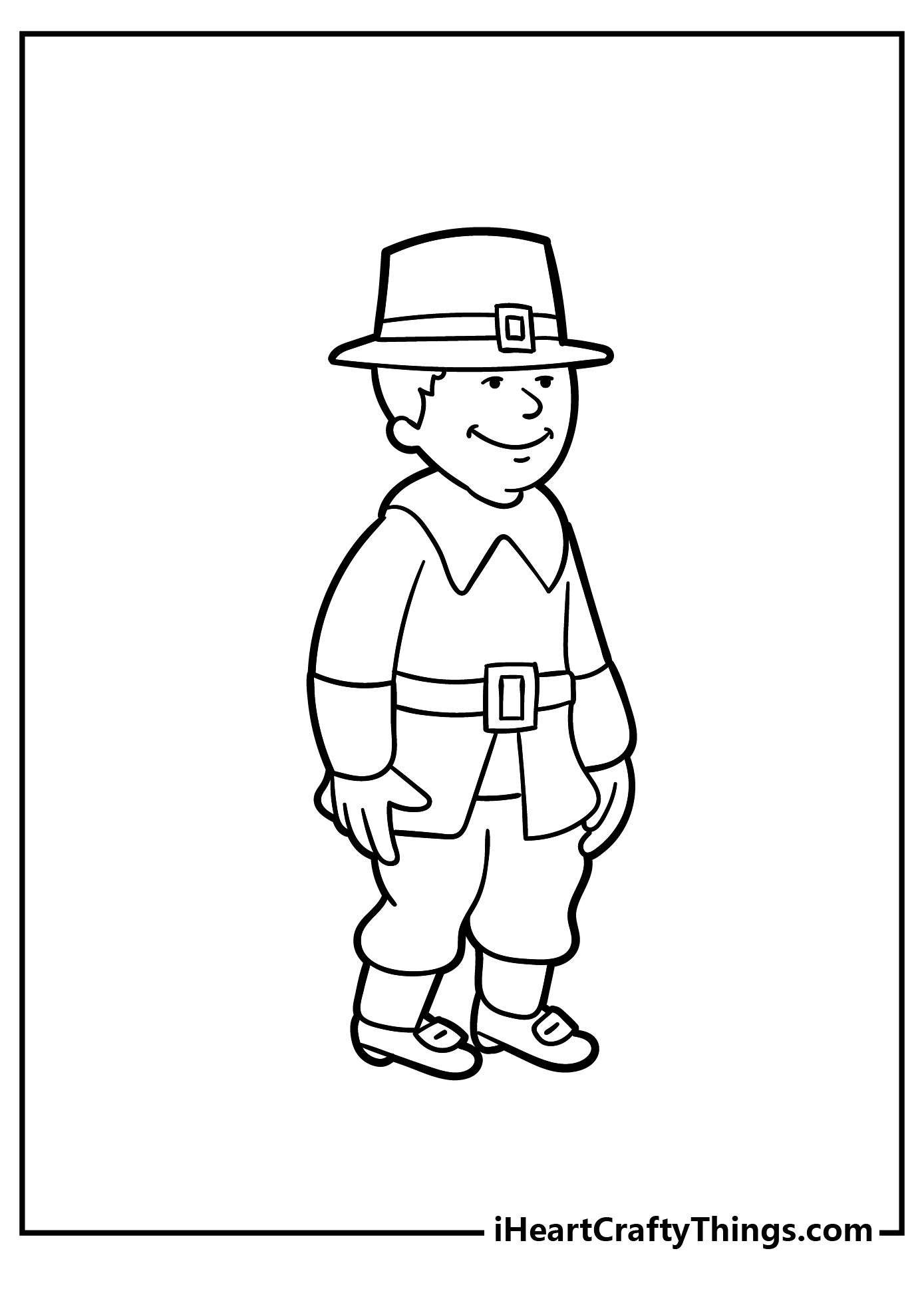 Pilgrim coloring pages free printables