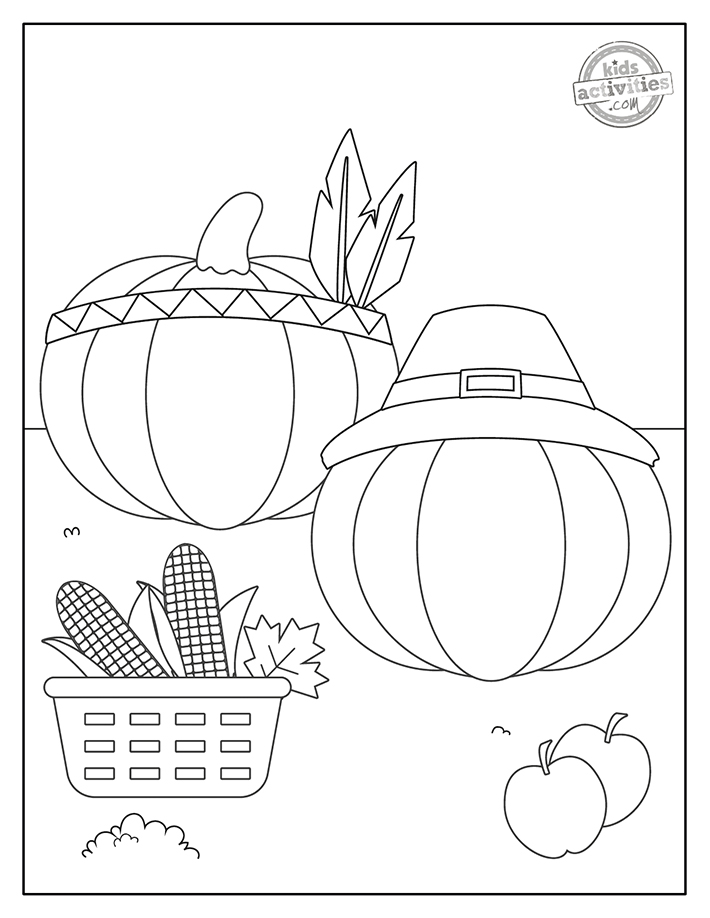 Free printable thanksgiving coloring pages kids activities blog