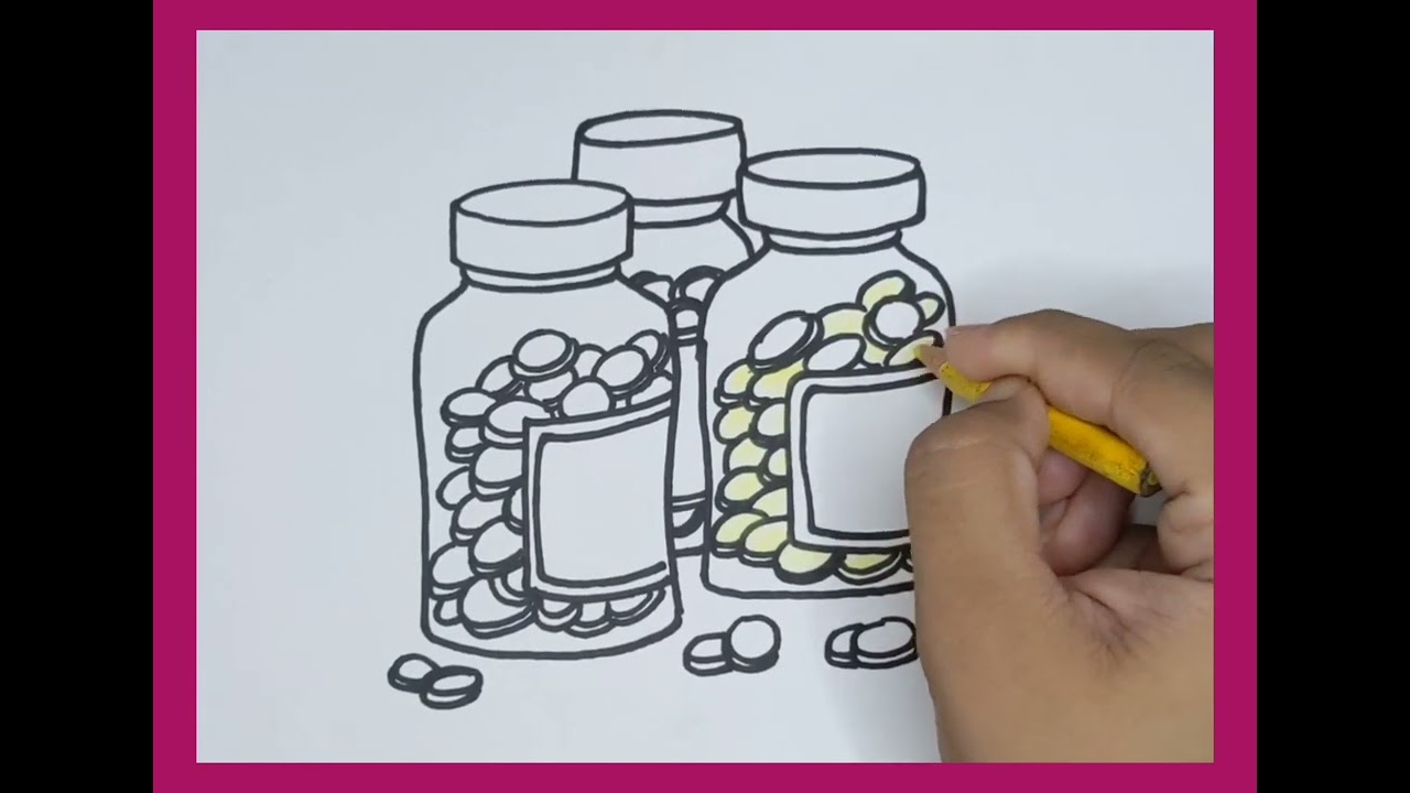 Easy drawing medicine bottle how to draw a medicine bottle kalakritartstudiobykanika