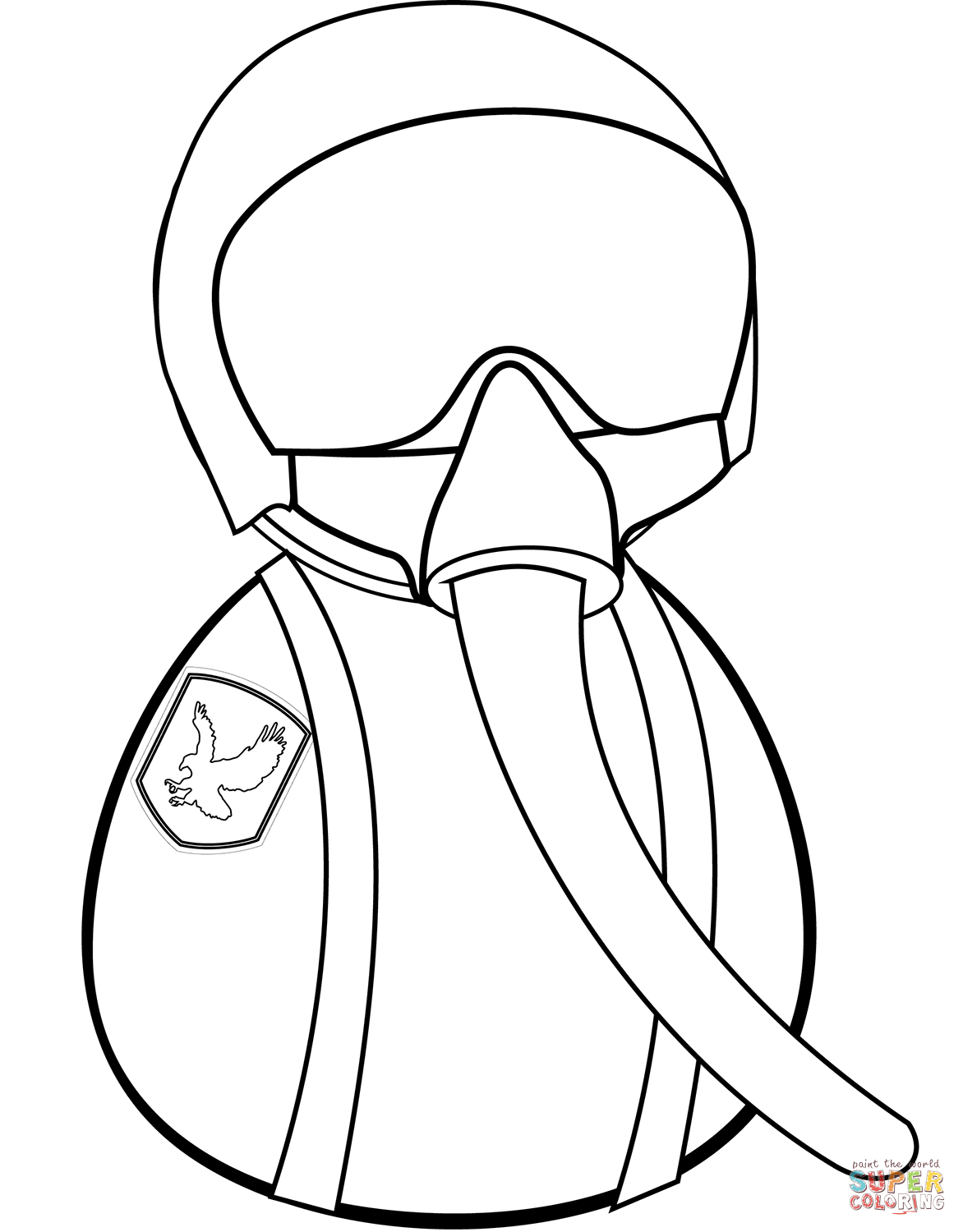 Fighter pilot coloring page free printable coloring pages