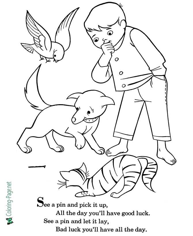 See a pin nursery rhyme coloring pages