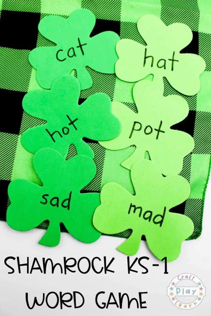 Shamrock rhyming words activity best for k