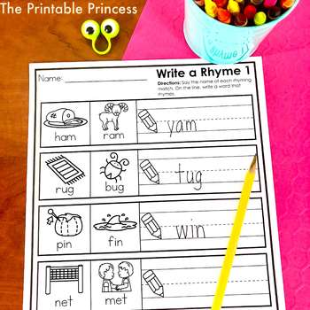 Rhyming worksheets