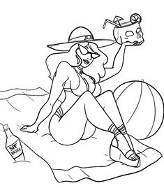 Coloring pages for the naughty