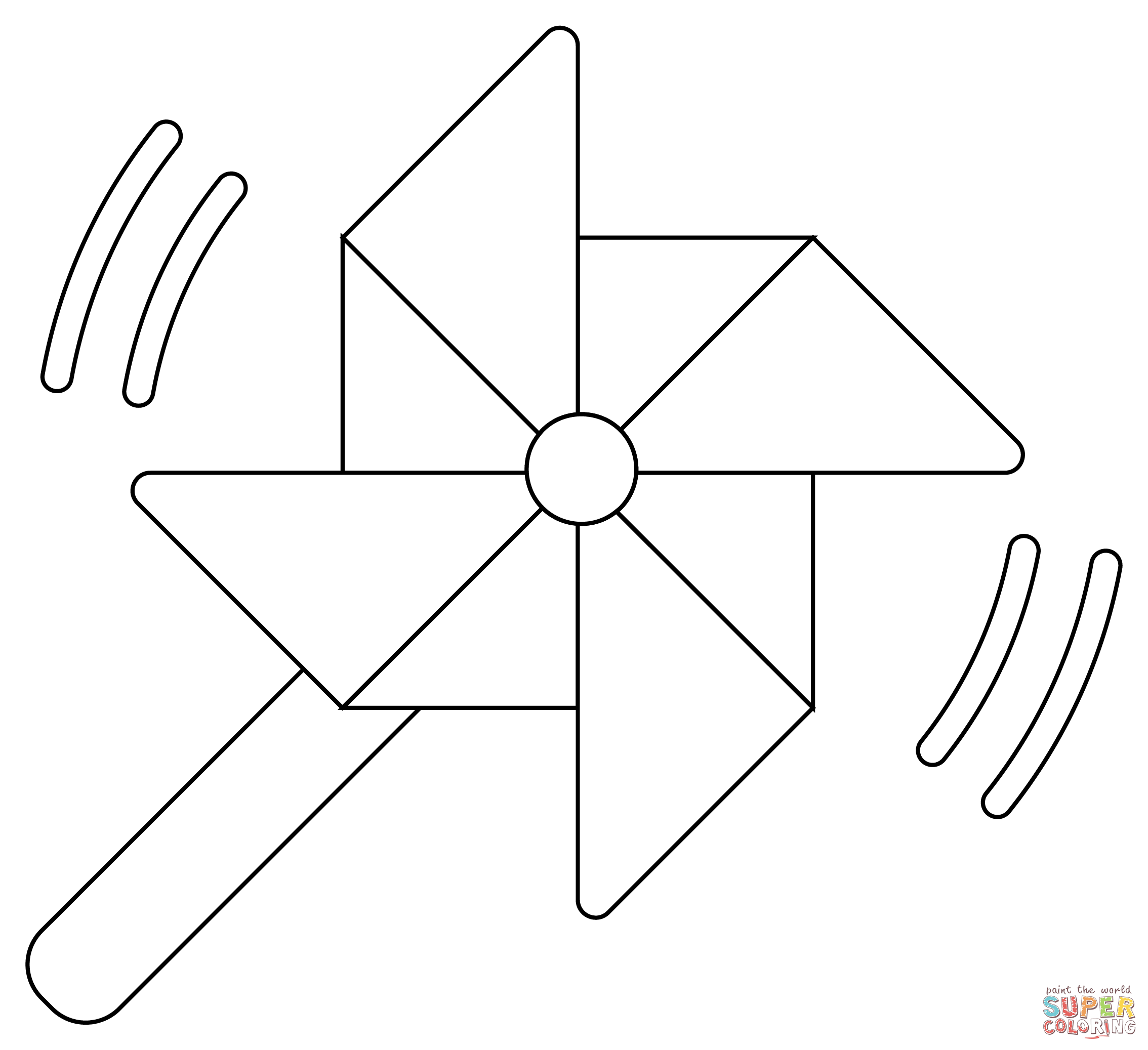 Pinwheel coloring page free printable coloring pages