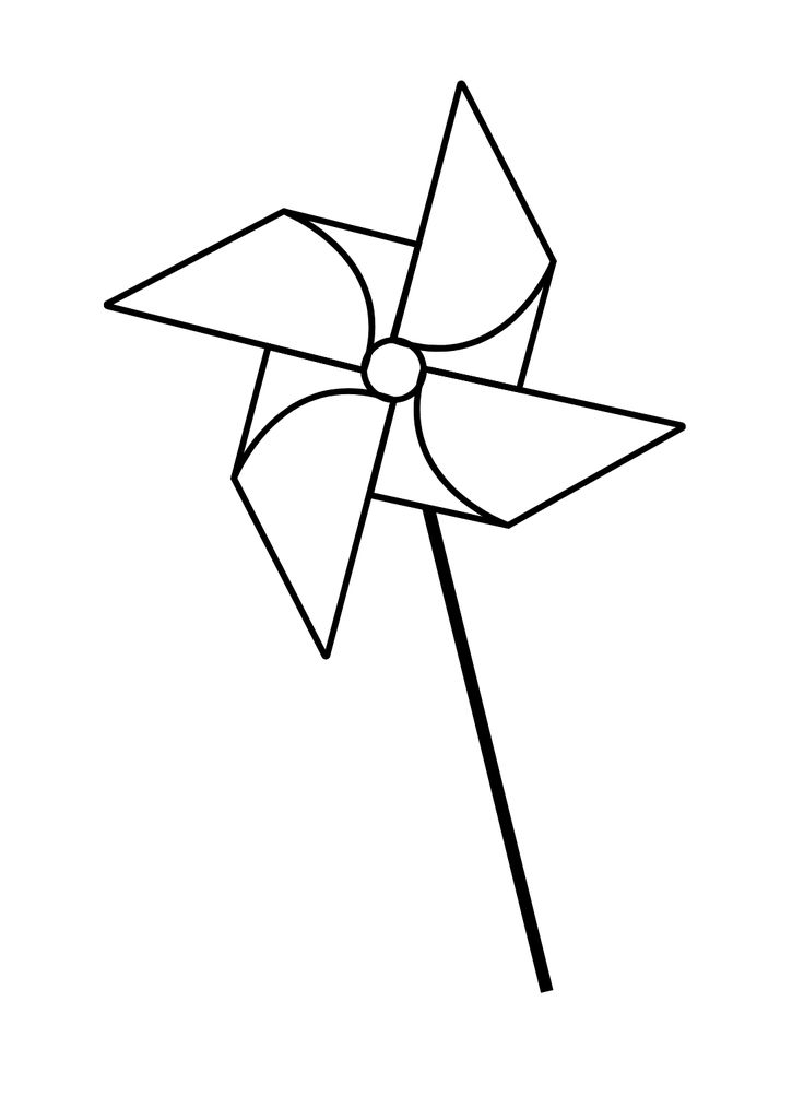 Pinwheel coloring pages