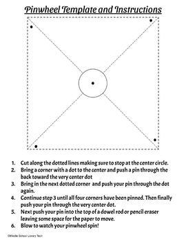 Coloring page pinwheels with step