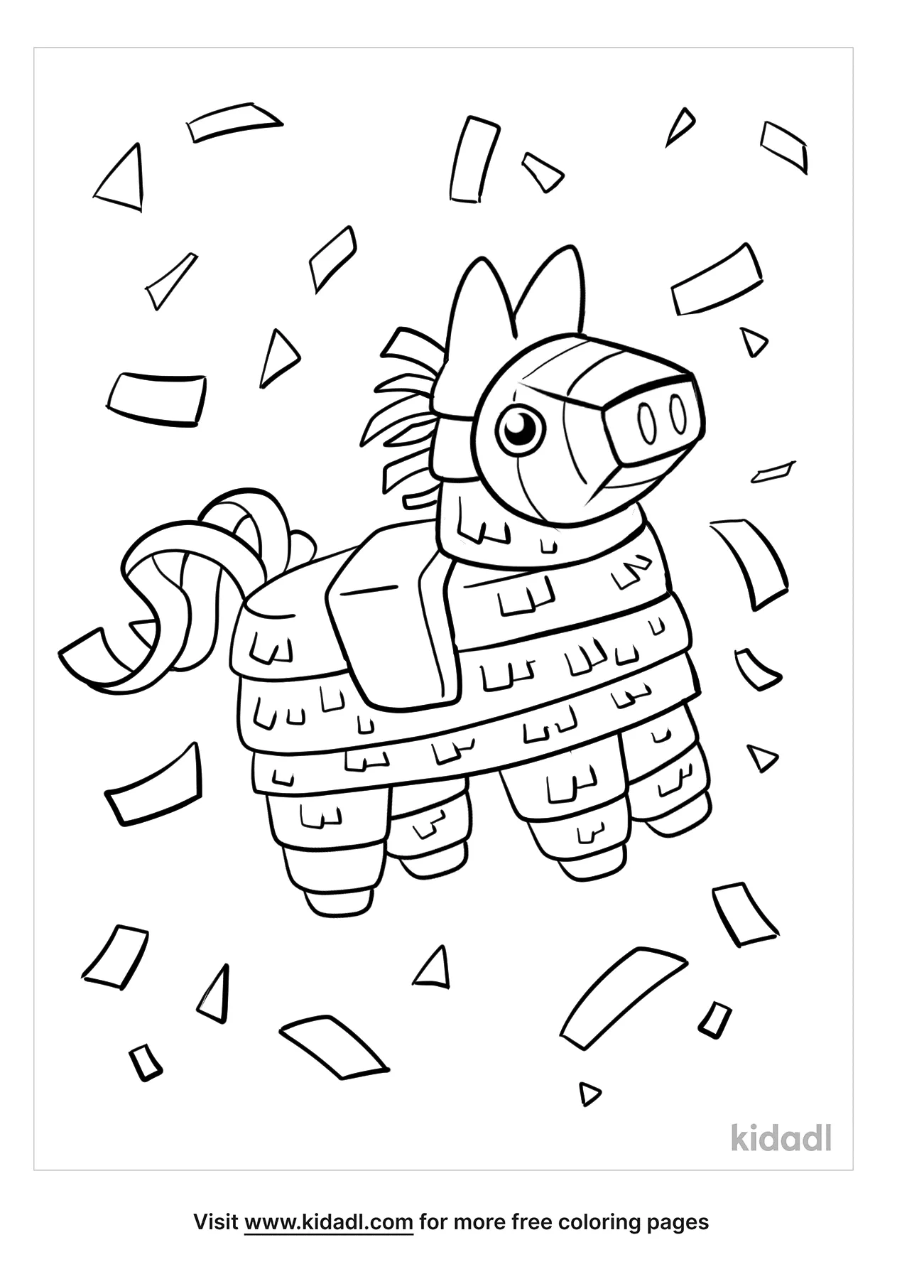 Free piãata coloring page coloring page printables