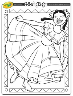 Cinco de mayo free coloring pages